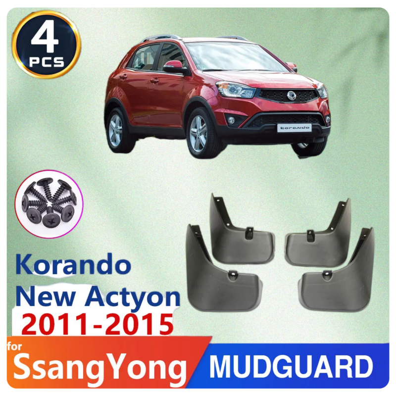 

Брызговик на крыло автомобиля для SsangYong Korando New Actyon C200 2011 ~ 2015 2012, брызговик, брызговик, автотовары 2013 2014