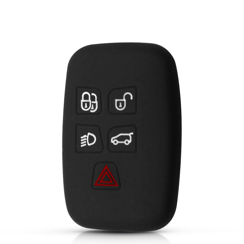 

KEYYOU 5 кнопок для Land Rover Discovery 4 Freelander 3 Range Rover Sport Evoque Vogue Shell, силиконовый чехол для дистанционного брелока