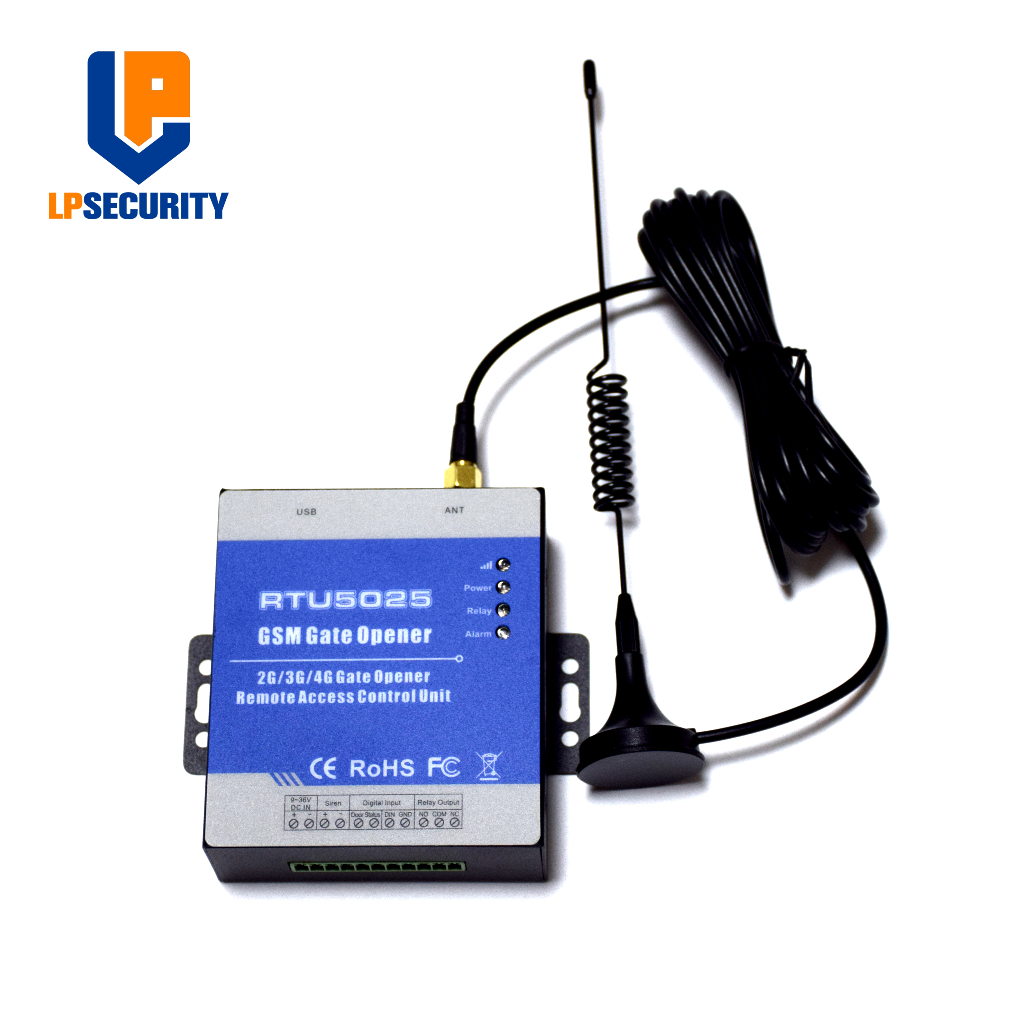 

999 пользователей RTU5025 GSM пульт дистанционного управления Открыватель ворот, Открыватель двери, gsm пульт дистанционного управления 2 цифровых входа сирена выход без NC выходов