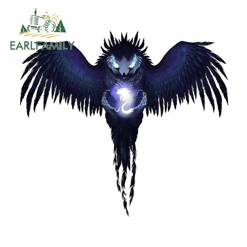 

EARLFAMILY 13 см x 11,6 см для Ori и Kuro, забавные автомобильные наклейки, водонепроницаемая наклейка для ноутбука, искусственная виниловая автомобильная пленка