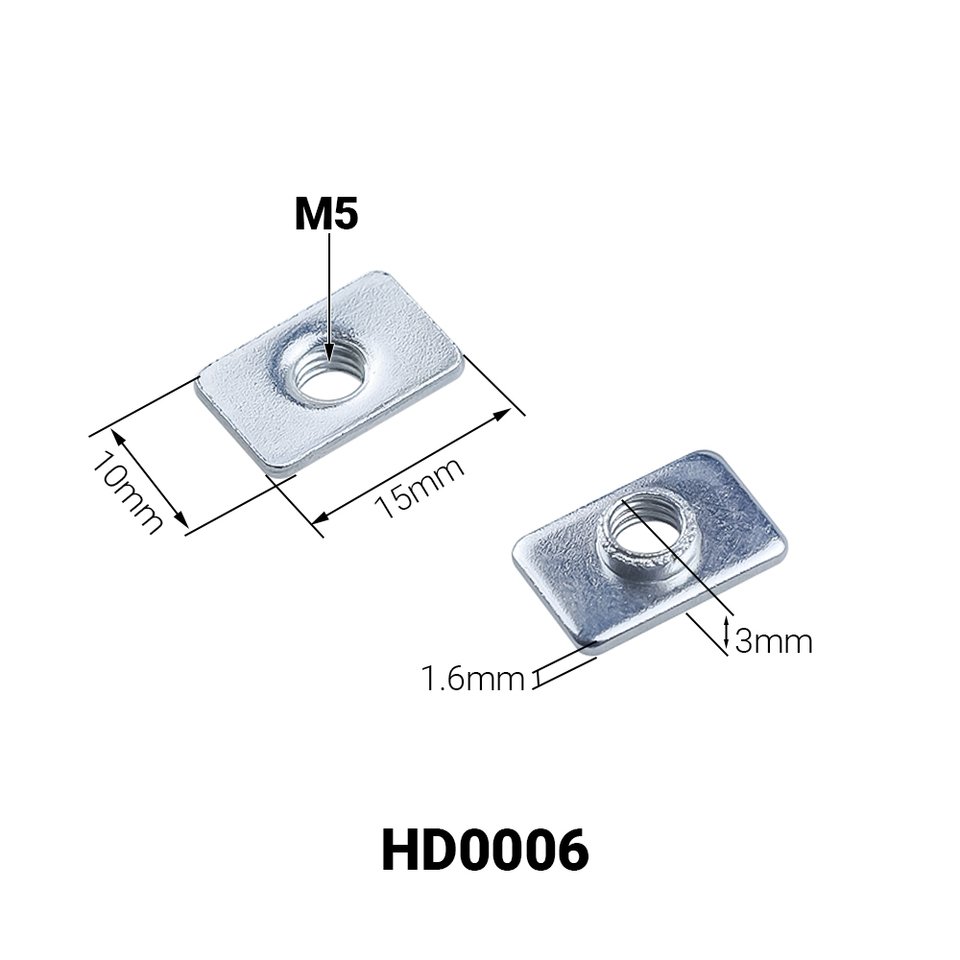 

Тройные гайки Openbuilds M3/M4/M5 для V-образного профиля