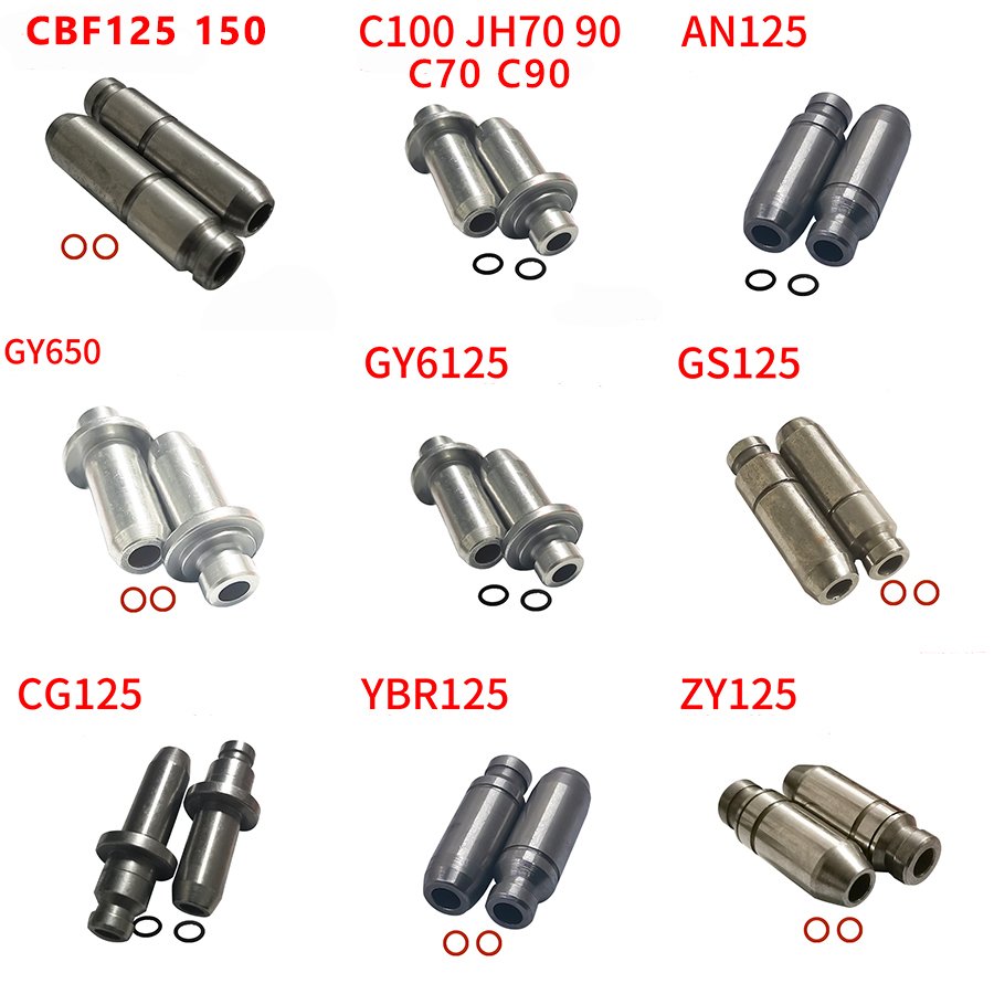 

1 пара мотоциклетных направляющих трубок клапана для Scoote GY6-50 GY6-125 GY6 GS125 CG125 150 200 EN125 WY125 XL125 XR125 CBF150 ZY125 CA250