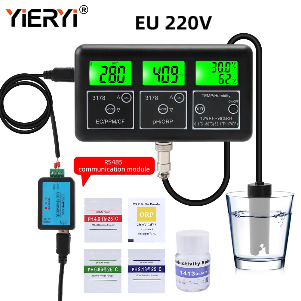 

Yieryi RS485-3178 многофункциональный монитор качества воды 7 в 1
