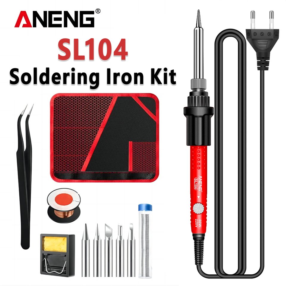 

Электрический Паяльник ANENG SL104, 60 Вт, С Керамическим Нагревателем, 11 Шт.