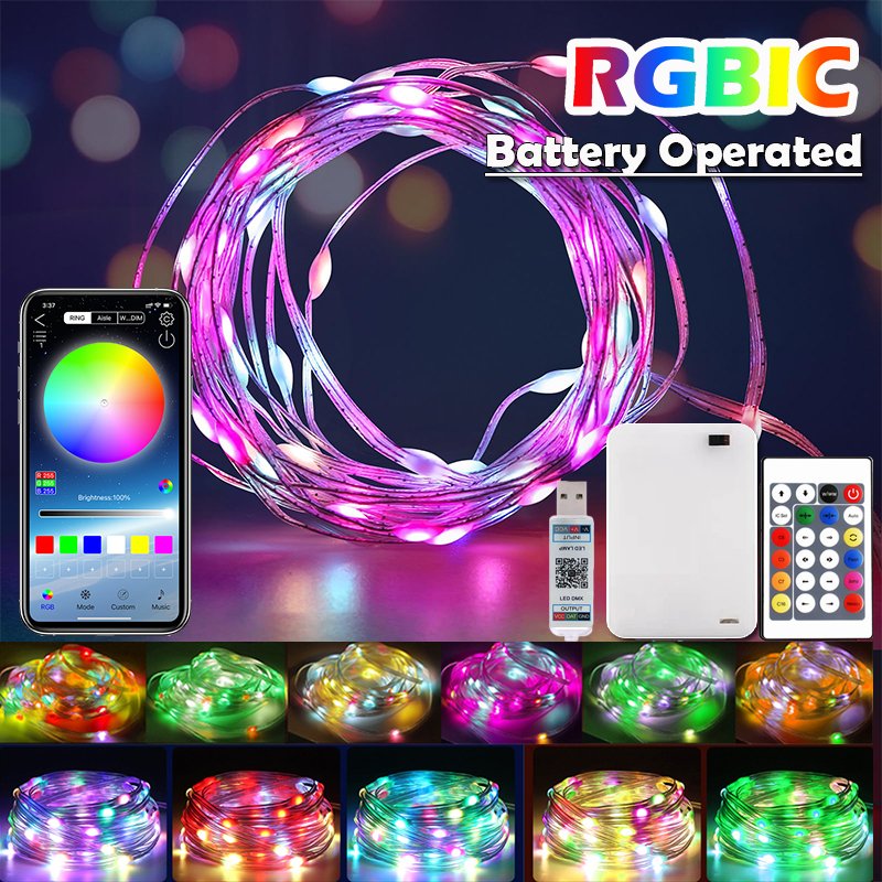 

Acosh neon Bluetooth RGBIC светодиодные гирлянды Dreamcolor, капля воды, 1 метр