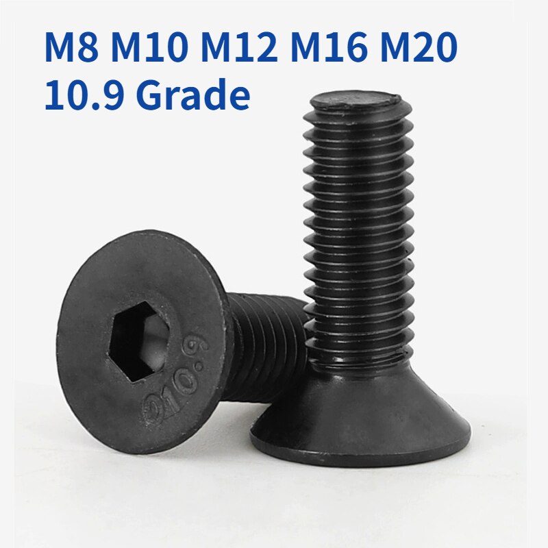 

Углеродистые винты с потайной головкой M1.6-M20
