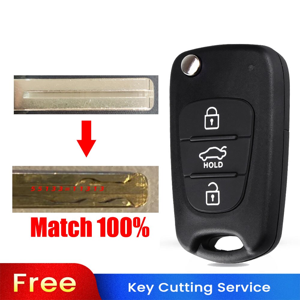

KEYYOU новый 3-кнопочный откидной пульт дистанционного ключа для Hyundai I30 IX35 Kia K2 K5 sportage picanto 3 rio складной пульт дистанционного ключа с лезвием