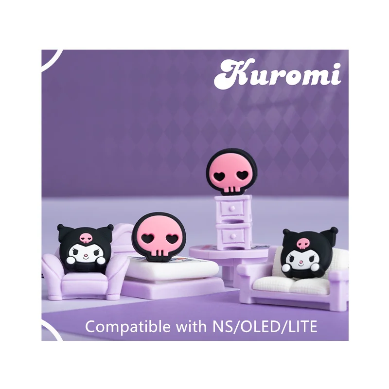 

Kawaii Sanrio Cinnamoroll My Melody Kuromi Nintendo Switch Rocker Hat Ns Игровая консоль Защитный чехол из силикагеля с дистанционным датчиком