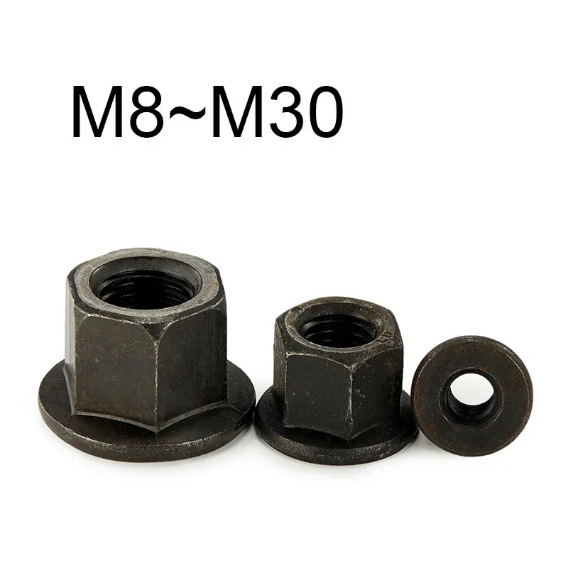 

Черная фланцевая гайка из углеродистой стали M8-M30