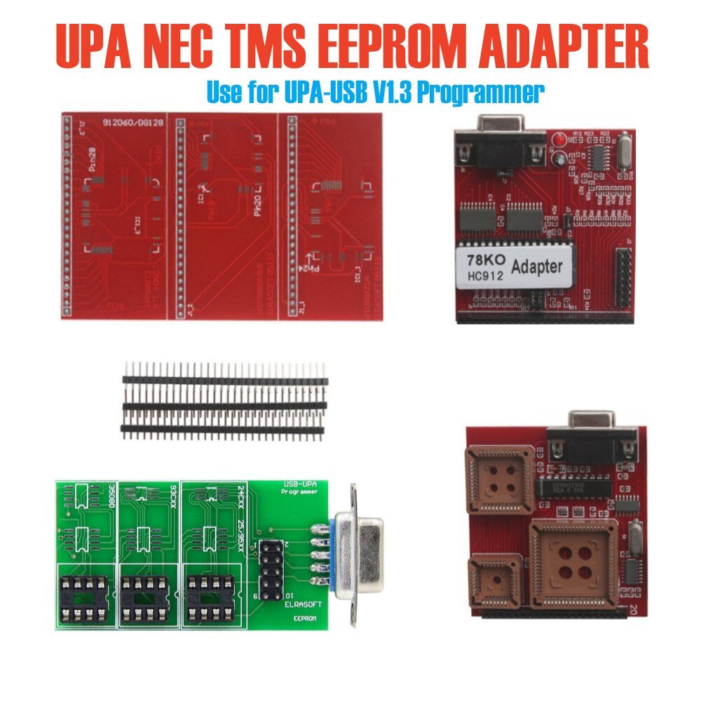 

Адаптер UPA NEC EEPROM TMS 78KO HC912, используйте для UPA-USB V1.3 2004 серийный программатор MCU ECU