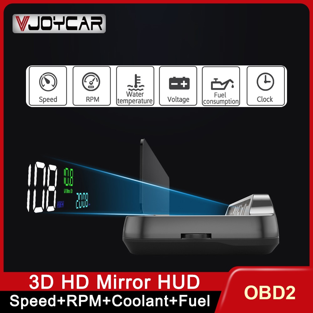 

VJOYCAR HUD зеркало MX10 Автомобильный дисплей на лобовое стекло OBD2 проектор скорости на лобовое стекло безопасность сигнализация зеркало подъемник автоматически об/мин Напряжение