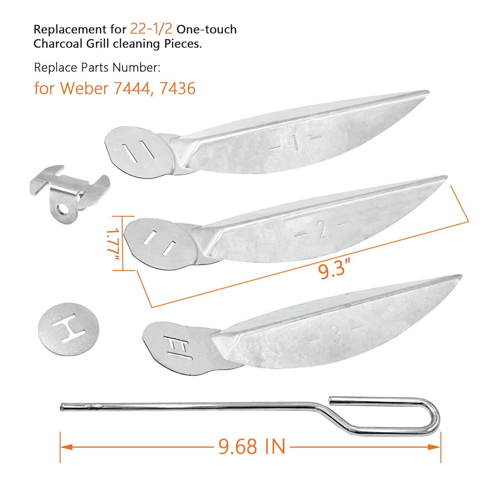 

Система очистки One-Touch для гриля Weber 18,5 дюйма YAOAWE