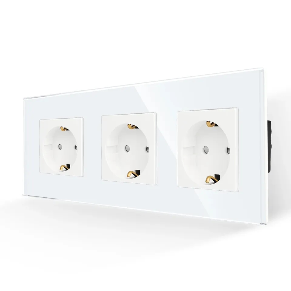 

Двойная розетка Bingoelec с USB, стекло, 16А