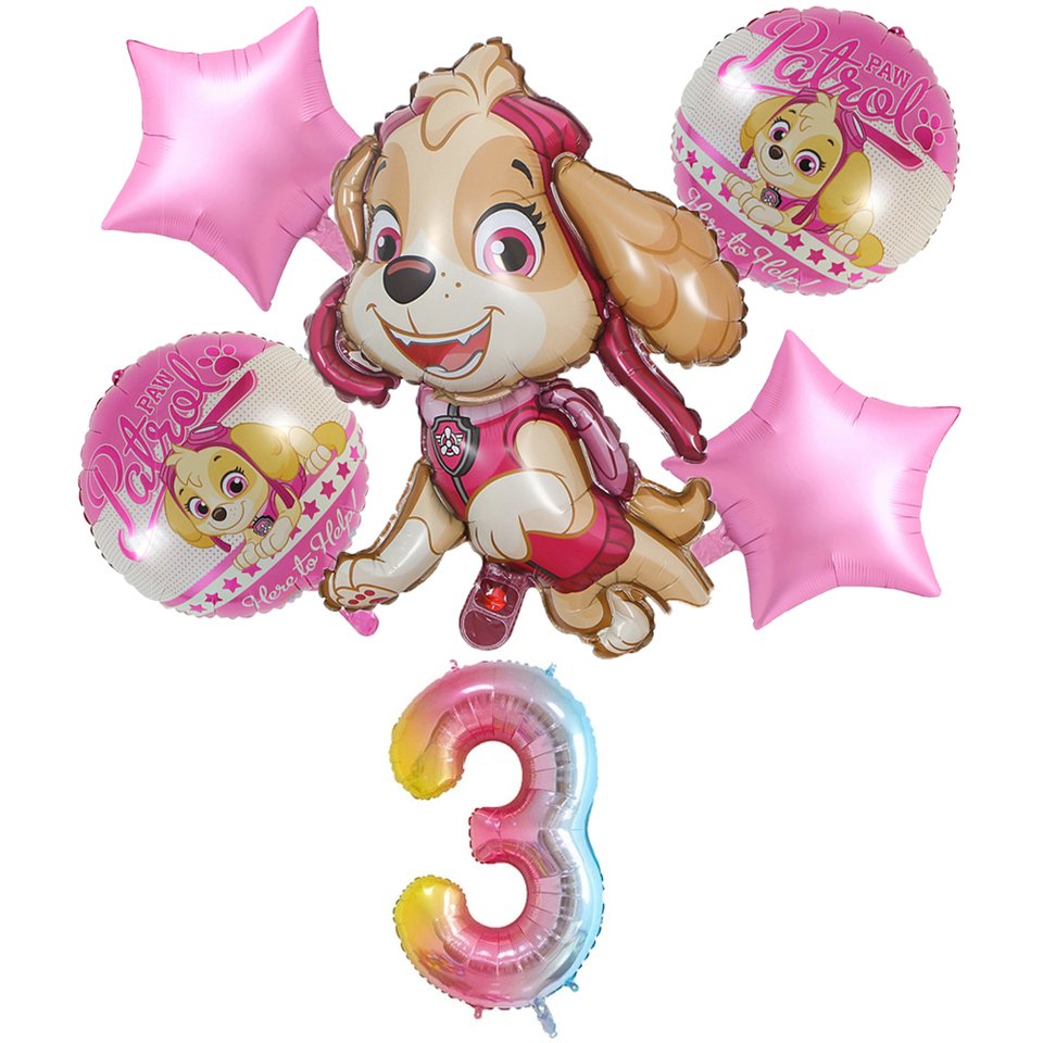

6 шт., фольгированные шары «Щенячий патруль» PAW PATROL