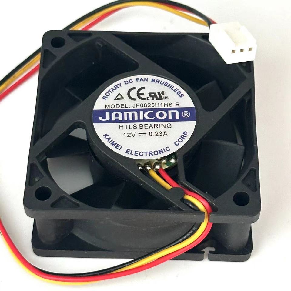 

Jamicon JF0625H1HS-R DC 12 В 0,23 А 60x60x25 мм 3-проводной охлаждающий вентилятор для сервера
