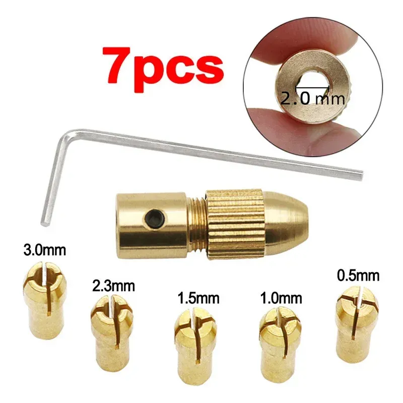 

Латунные цанги Dremel 7 шт. 2,35/3,17/4,05/5,05 мм