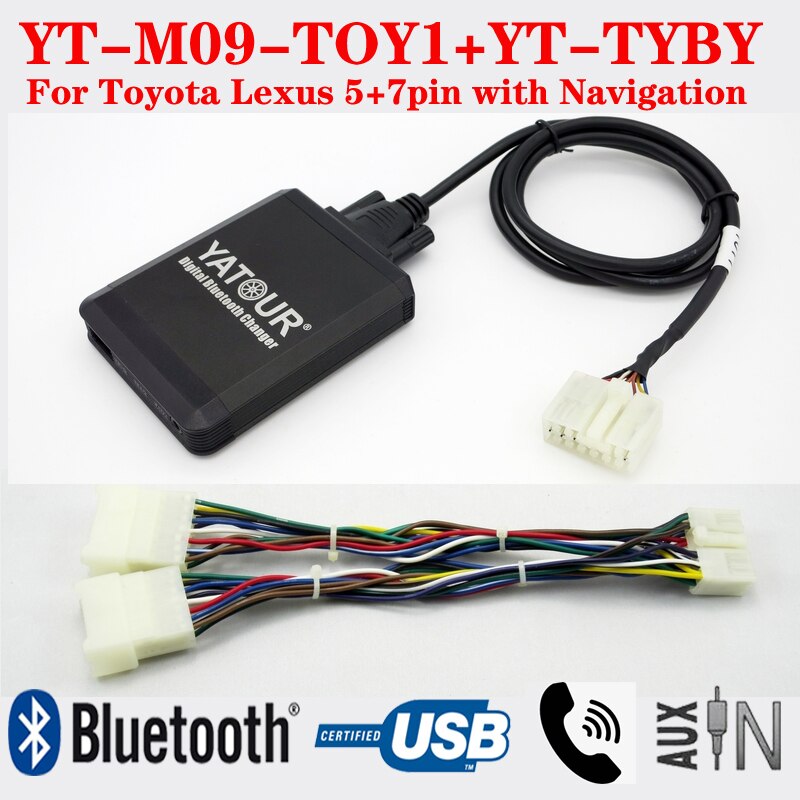 

Цифровые музыкальные интерфейсы Yatour Bluetooth USB для Toyota Lexus с функцией телефонного звонка