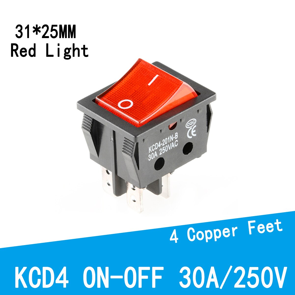 

Кулисный переключатель KCD4 30A/250V
