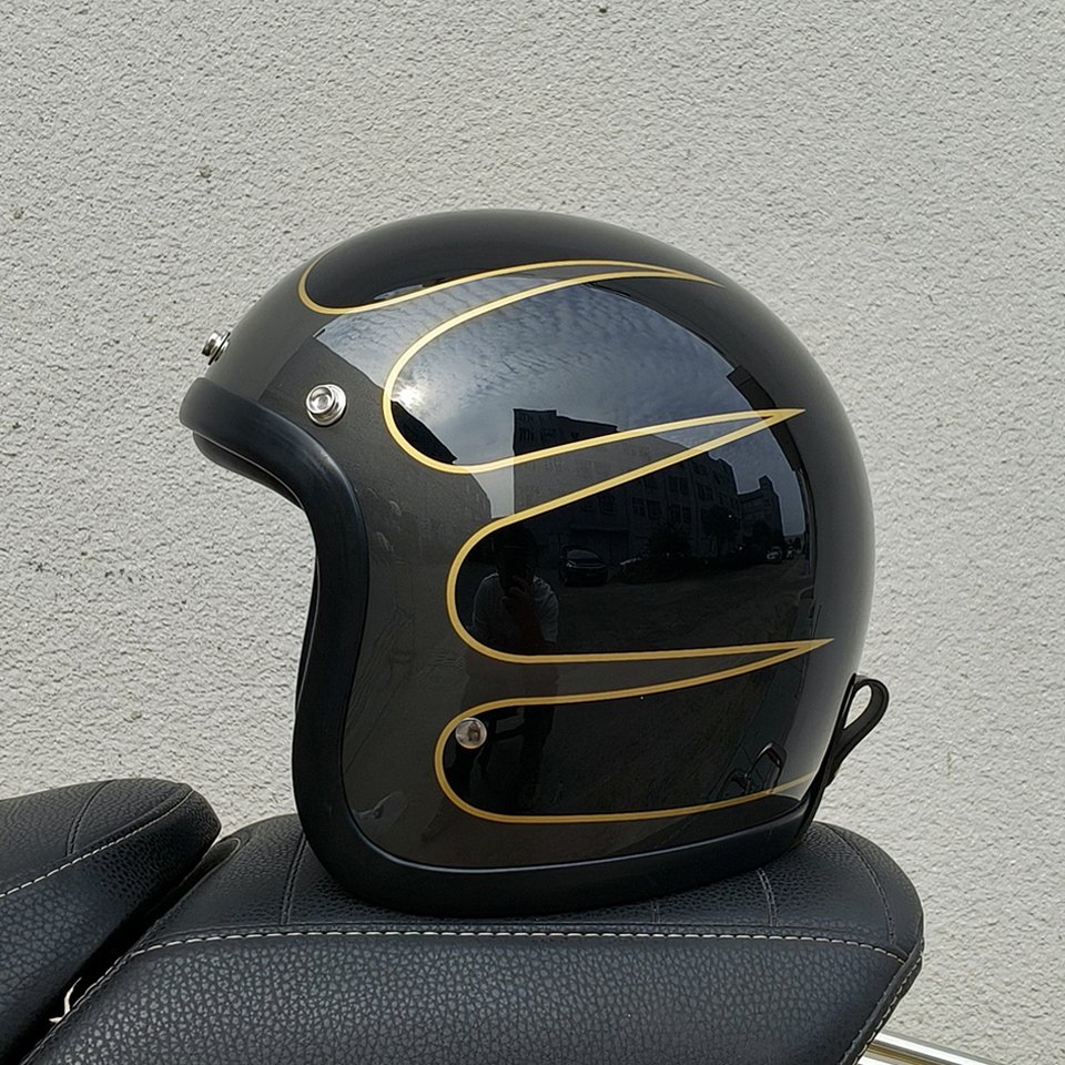 

Винтажный TT & COCASCOS Cafe Racer 3/4 500TX мотоциклетный шлем для водителя, скутера, легкие мотоциклетные шлемы из стекловолокна Capacete