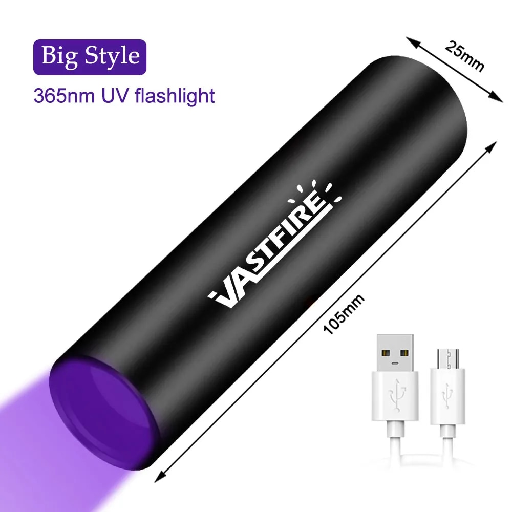 

VASTFIRE 120 Вт УФ-фонарик черный