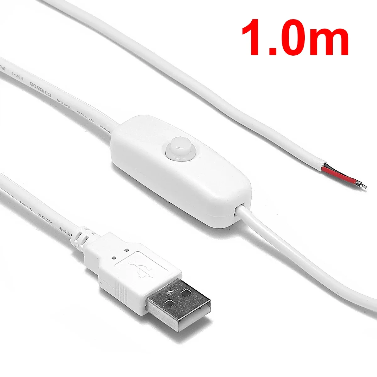 

Светодиодная жесткая полоса USB соединительный кабель ВКЛ./ВЫКЛ. 1 м/2 м электрический провод 5 в 12 В USB Удлинительный кабель питания для лампы DIY