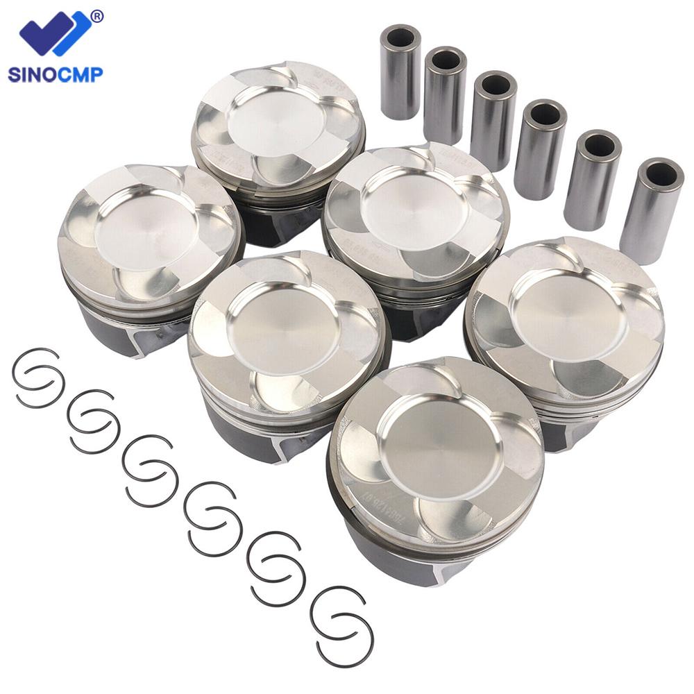 

6 шт. набор колец для поршней STD 84 мм для BMW F20 F21 F30 F10 X3 X4 X5 X6 E82 E88 N55B30 N55B30A 3.0L L6 2979cc Twinturbo 11258619196