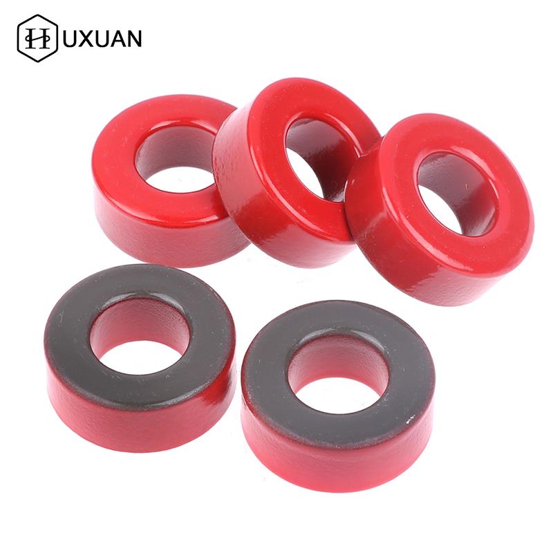 

5 шт. магнитные кольца HUXUAN T106-2 красные низкой проницаемости