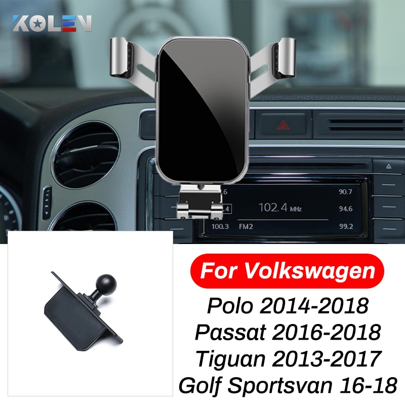 

Автомобильный держатель мобильного телефона для Volkswagen VW Tiguan Passat Polo Golf Sportsvan 2013 2014 2016 2018, гравитационная подставка, навигационный кронштейн