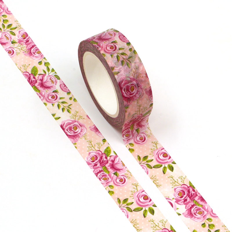 

GREATHOPE WASHI TAPE Розовая декоративная лента 10 м