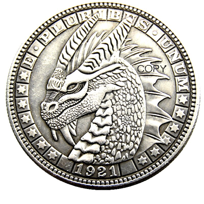 

Серебряные копии монет HB(207) Hobo Morgan Dollar Skull Zombie Zkeleton