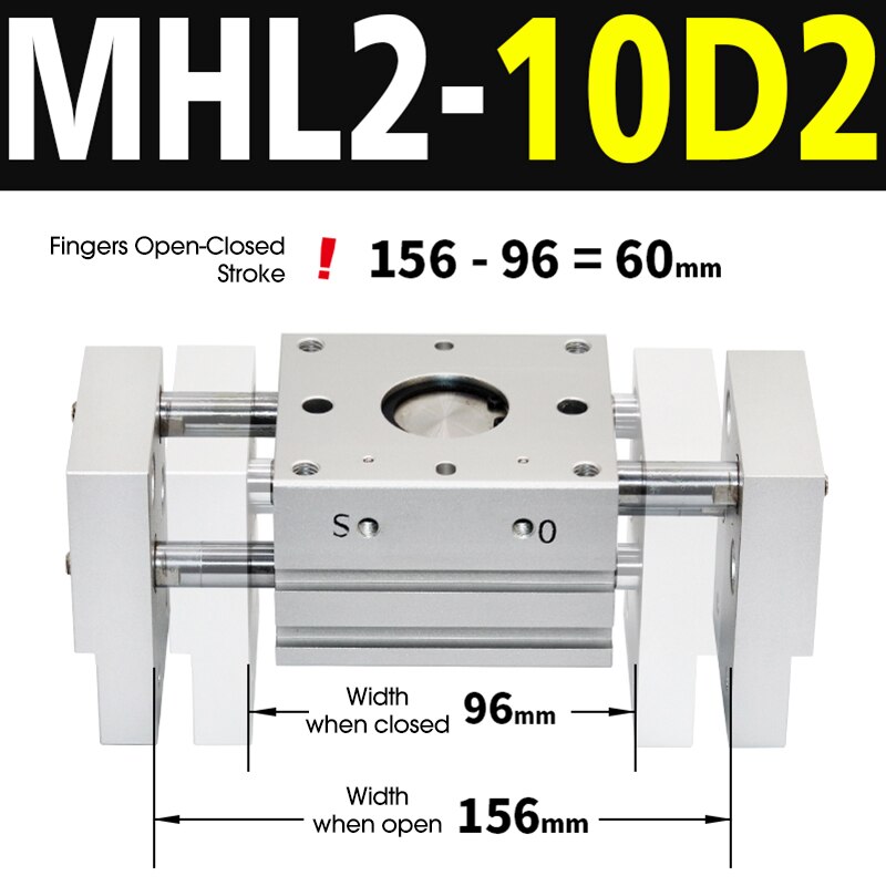 

Двухсторонний пневматический захват MHL2 SMC, сменный Т-образный Воздушный Захват 10D/16D/20D/25D/10D1/16D1/20D1/25D1