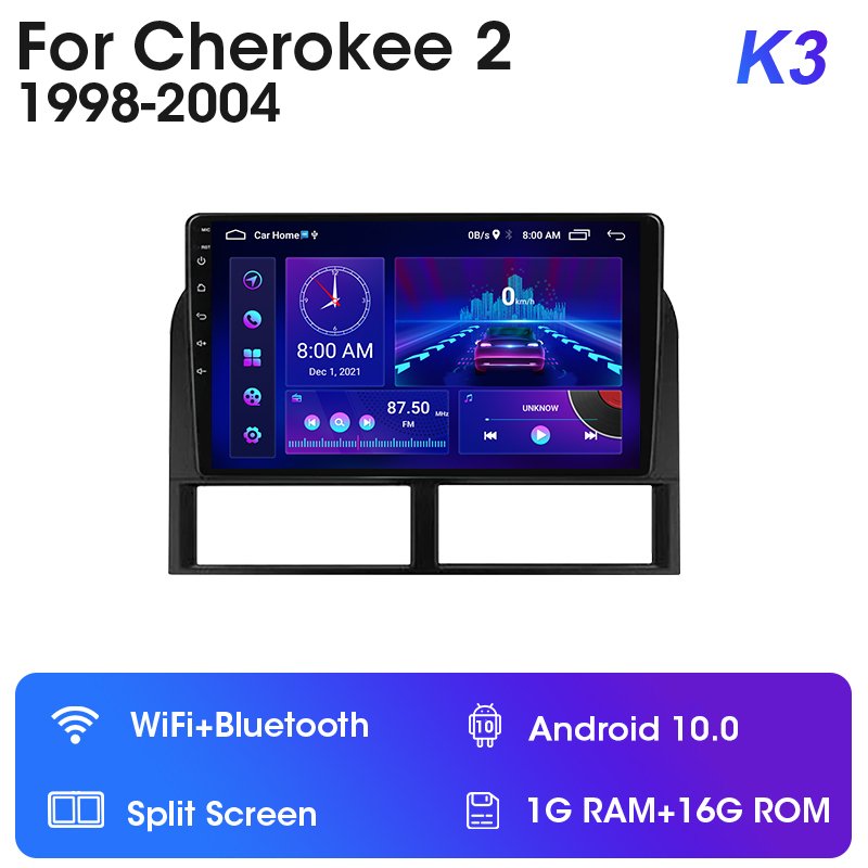 

JMCQ 2DIN Автомобильный Мультимедийный Плеер Double Din GPS-навигация Беспроводная Carplay 4G Android 12 Для Jeep Grand Chero...