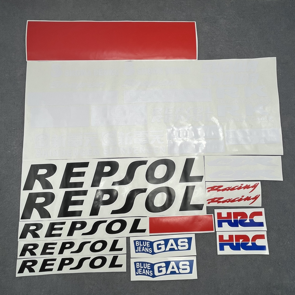 

Полный комплект обтекателей для мотоцикла REPSOL, наклейки, наклейки, эмблемы для Honda HRC CBR600F CBR600RR VTR800 VTR1000 CBR1000RR CBR900