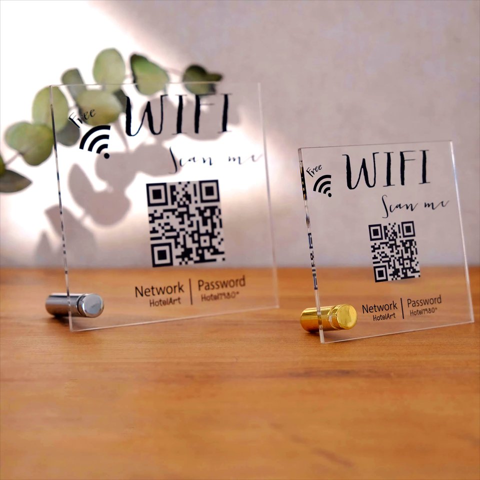 

Акриловый именной знак Wi-Fi
