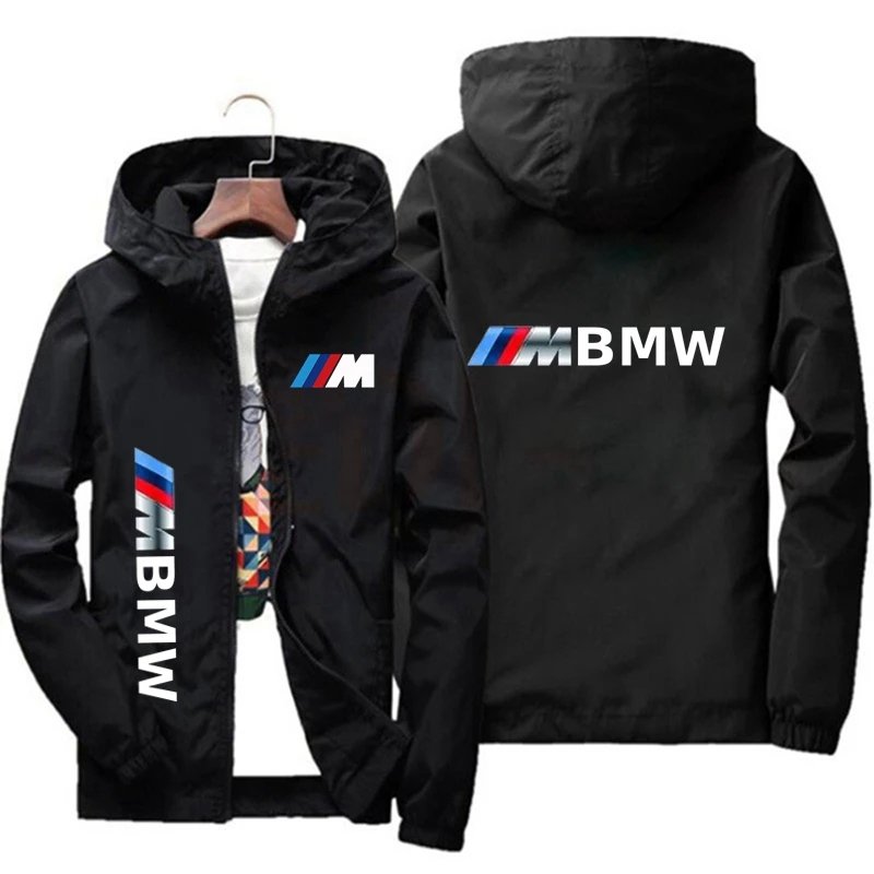

BMW Motorcycle Racing Team Мужская куртка с капюшоном Осеннее повседневное тонкое уличное пальто Модная верхняя одежда