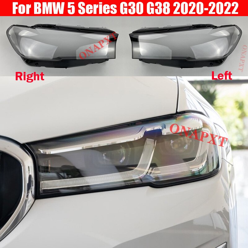 

Автозапчасти для BMW 5 серии G30 G38 2020-2022, крышка автомобильной фары, стеклянный корпус, чехол для головы, абажур
