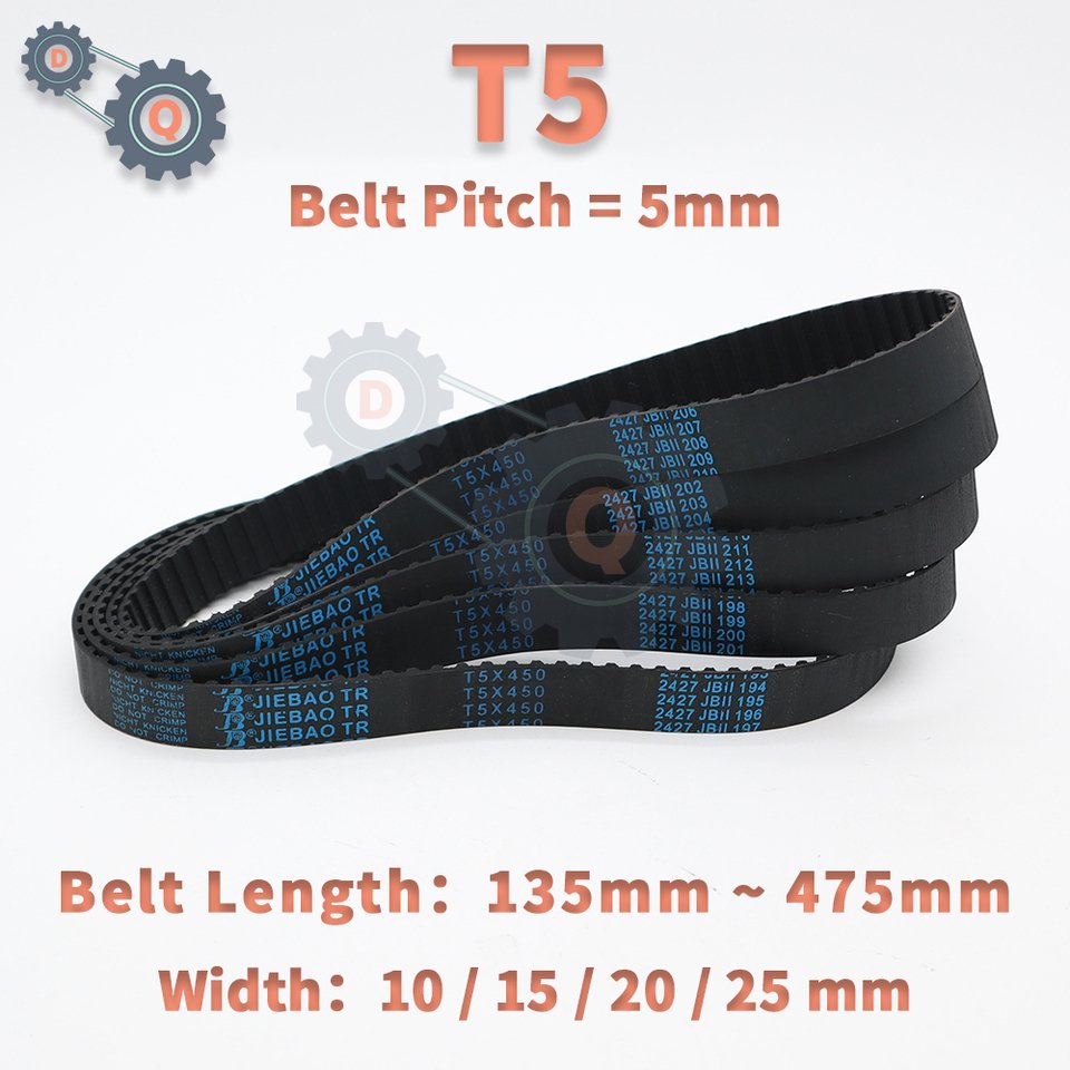 

Резиновый синхронный ремень T5 135-475 мм