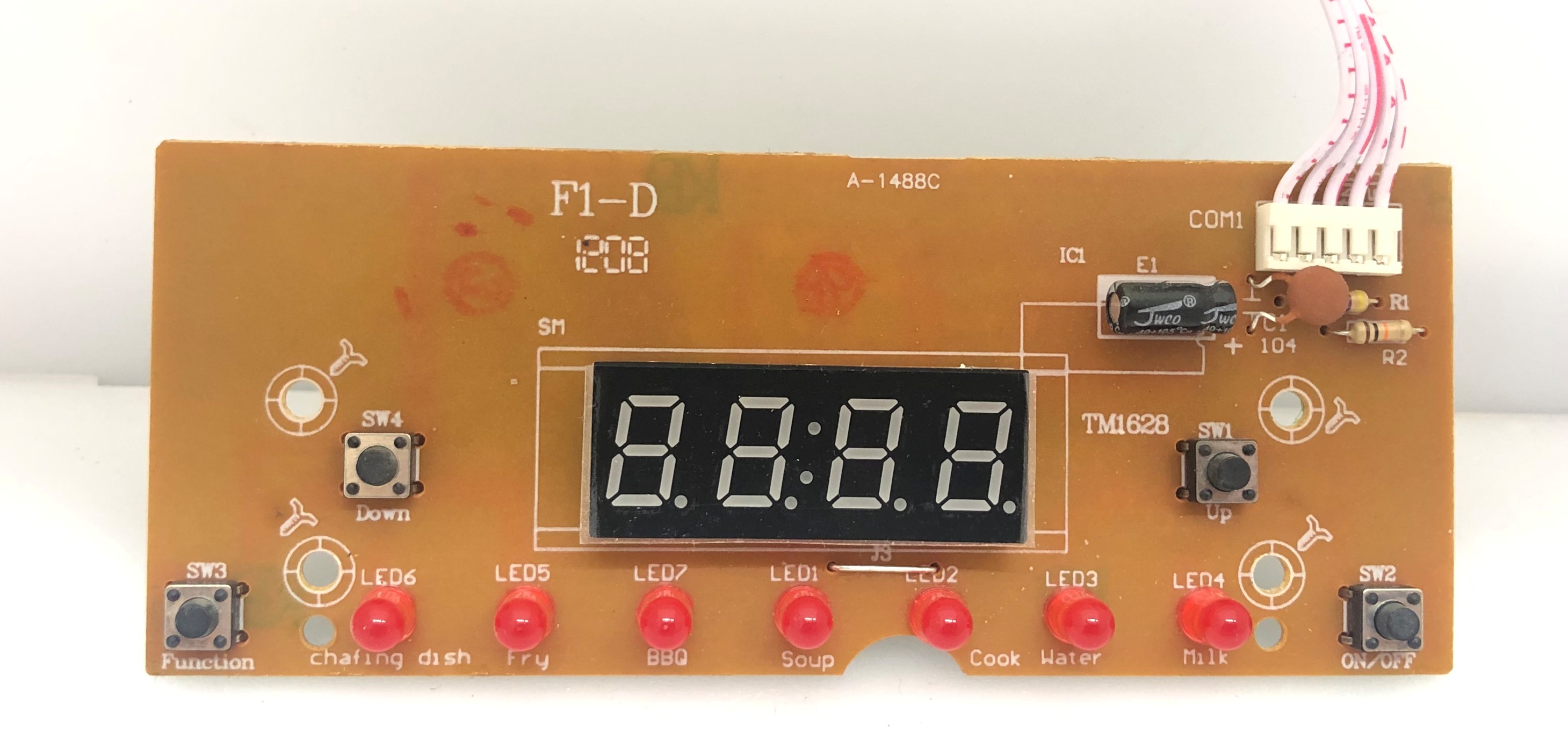 

Плата управления A-1488C TM1628 для индукционной плиты TESLER PI-13