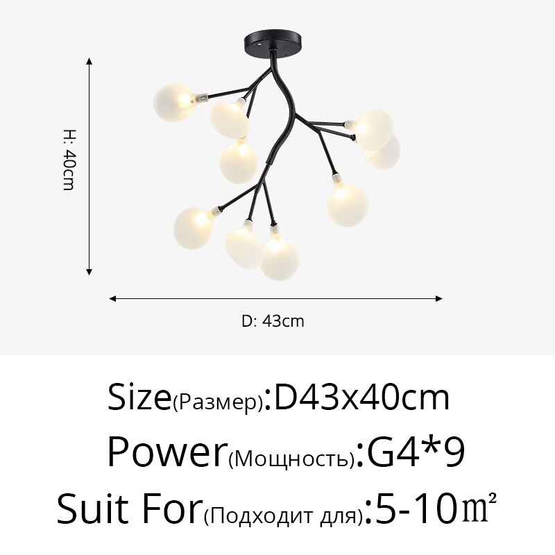 

LED люстра ZIMULONG Firefly черное золото
