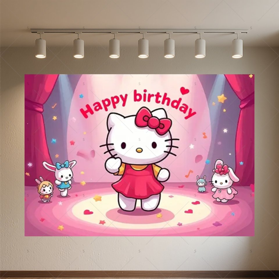 

Набор декора для дня рождения Hello Kitty