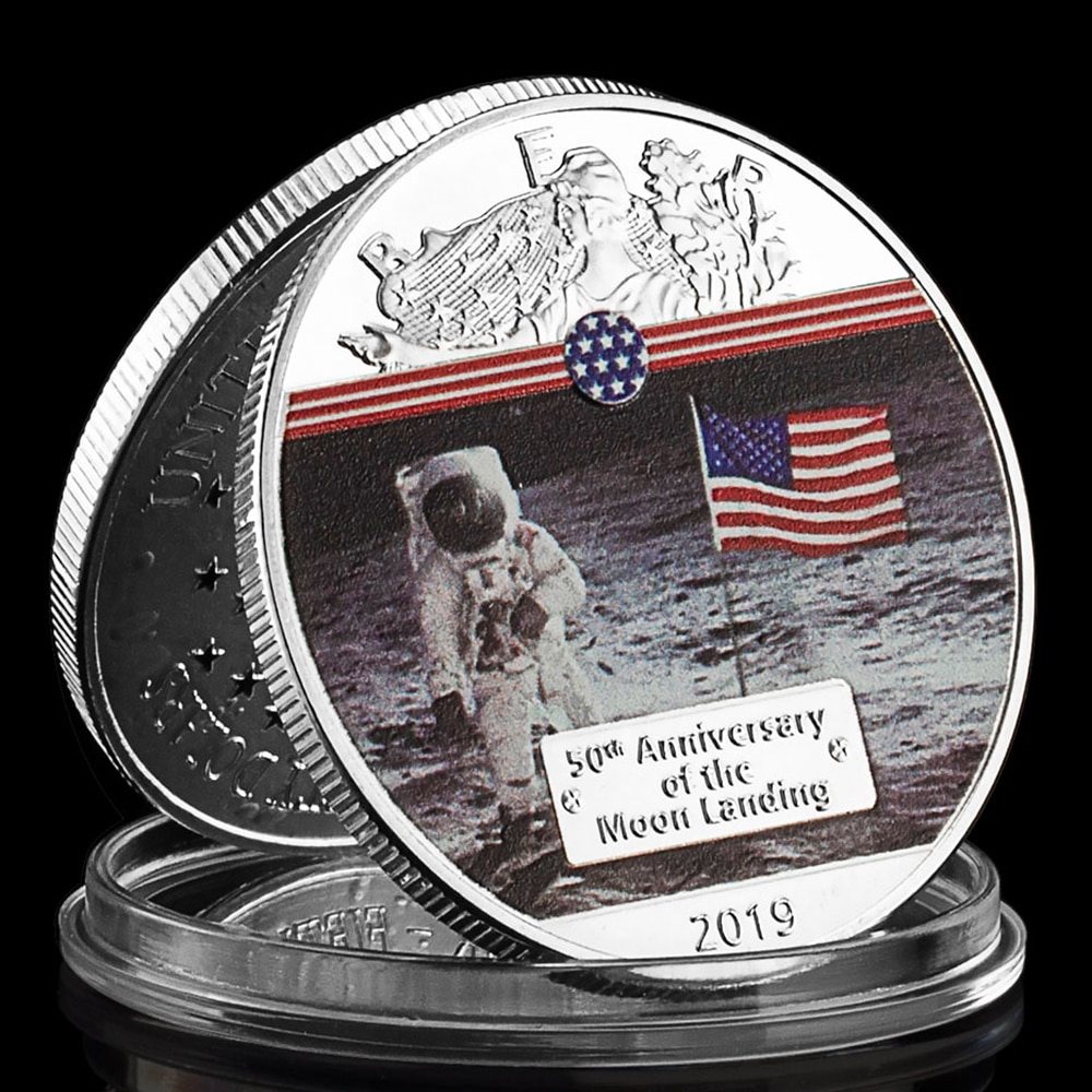 

Памятная монета Apollo 11 2019