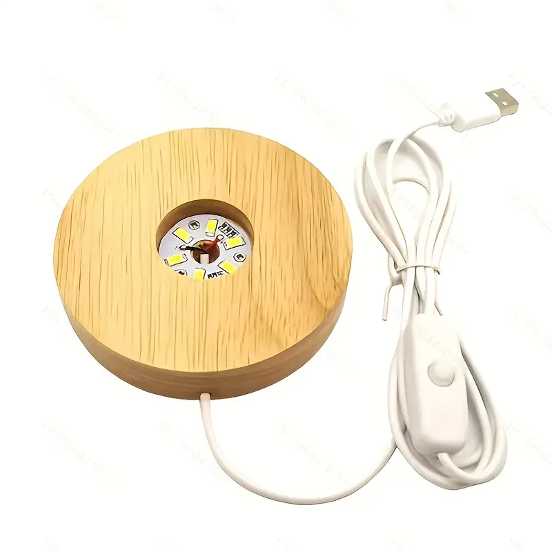 

Деревянный держатель ночника LED USB