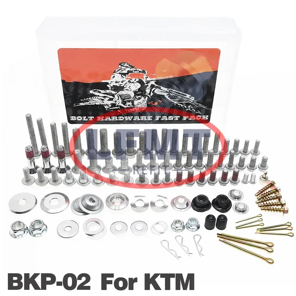 

Полный комплект крепежных болтов из пластика для KTM150 200 250 300 350 400 450 500 SX XC XCF XCWF SXF EXC EXCF 2003-2024 Dirt Bik