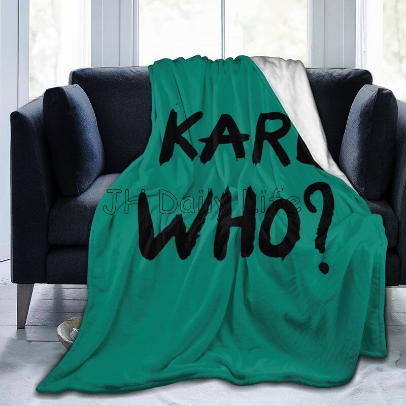 

KARL WHO Флисовое одеяло с принтом