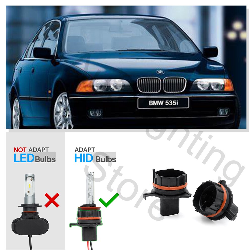 

2 шт. OE-Spec H7 HID держатель патрона лампы адаптеры для BMW 5 серии E39 X5 E53 1996-2003 автомобильные аксессуары