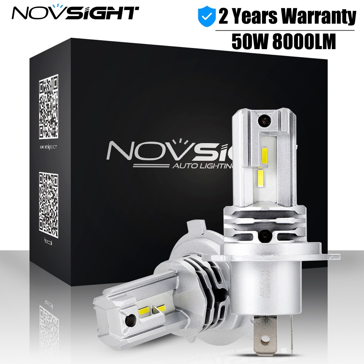 

NOVSIGHT H4/9003/HB2 дальний/ближний свет Автомобильная передсветильник фара 6000K 50 Вт лм 9 В-32 В светодиодсветодиодный противотумансветильник фары головная лампа мини дизайн 1:1 водонепроницаемый