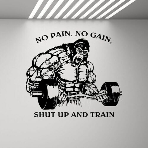 

Настенная виниловая наклейка "No Pain No Gain"