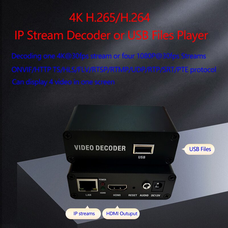 

VBCTECHNOLOGY CEL-DEC501MINI 4K IP-декодер