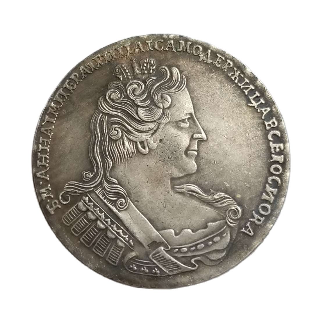 

Серебряная копия монеты 1732 Российский рубль