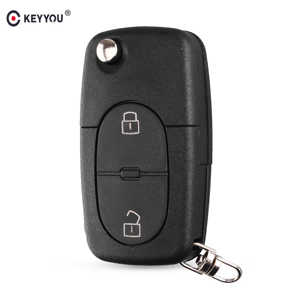 

KEYYOU Чехол для дистанционного ключа автомобиля Брелок для Volkswagen VW MK4 Golf B5 B6 Bora Passat Golf 4 5 6 CR1616 Откидной чехол для ключа автомобиля